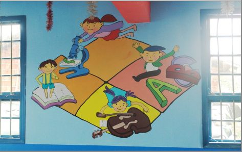 巴马幼儿园墙体手绘